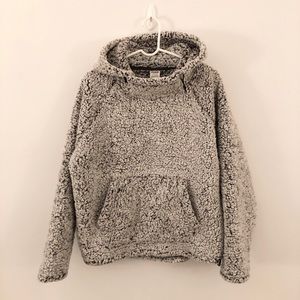 NWT Pink Sherpa neck funnel pullover